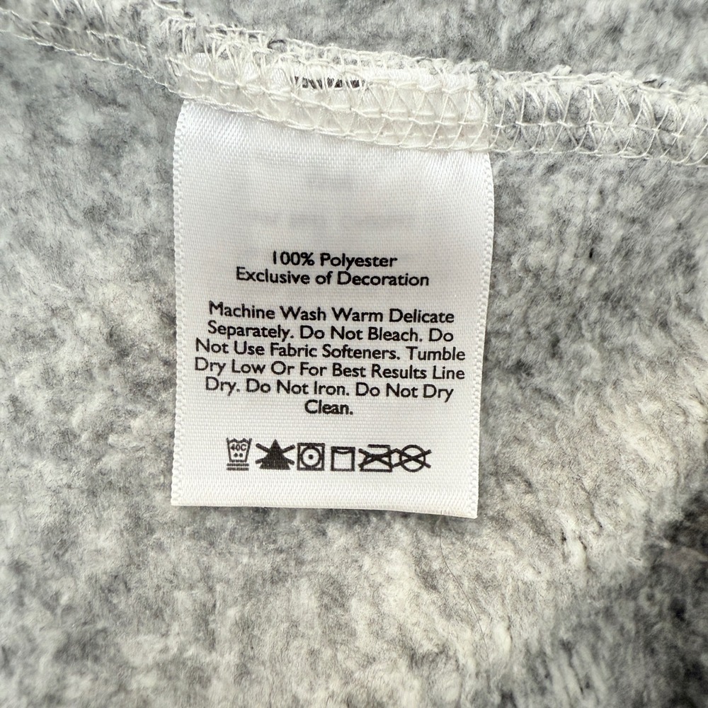 Eddie Bauer‎ Women's V Neck Gray Speckled Fleece Pullover Sweatshirt Size L - Picture 10 of 12